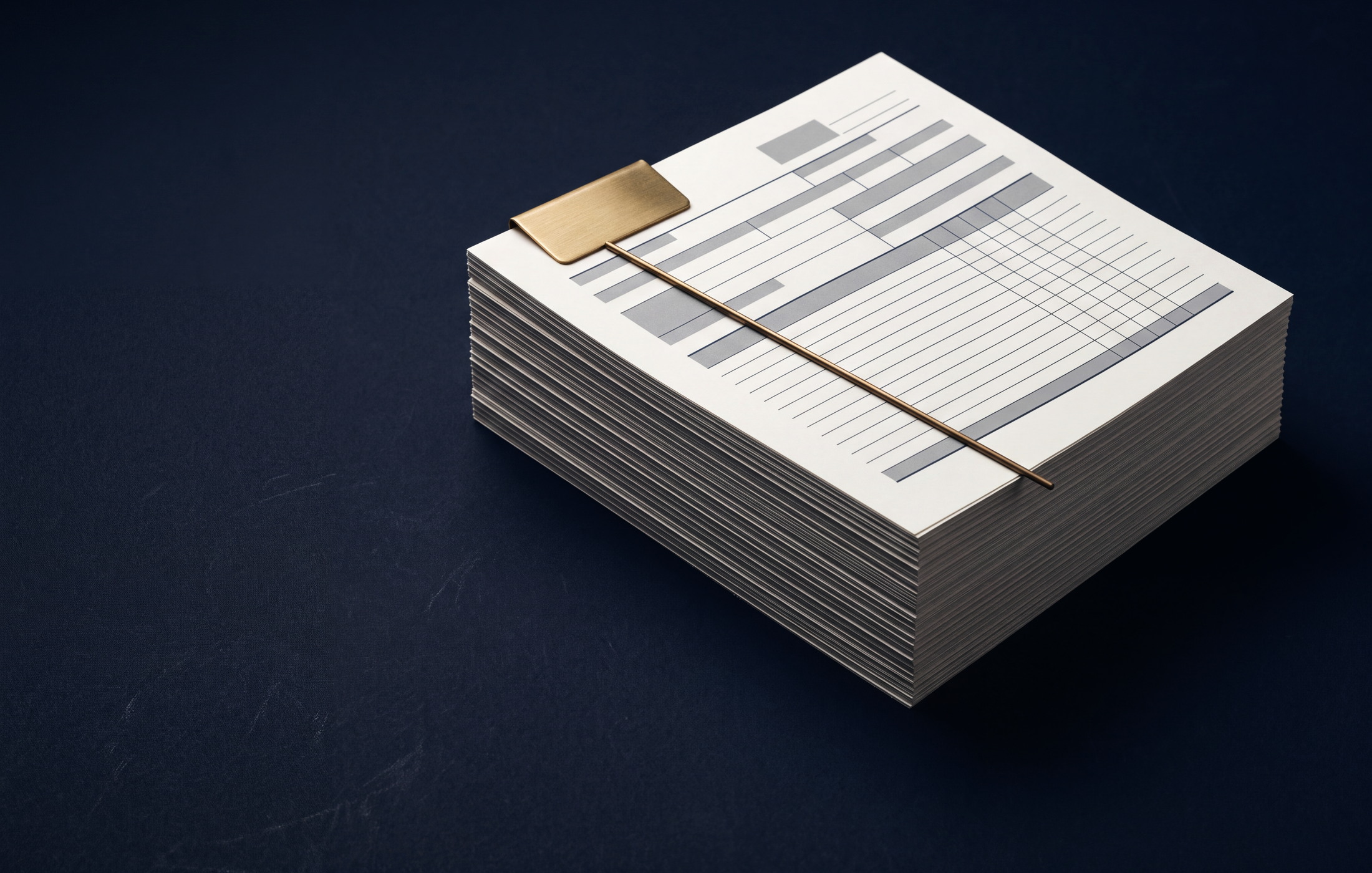 Customs and transaction documents arranged as a controlled closing set